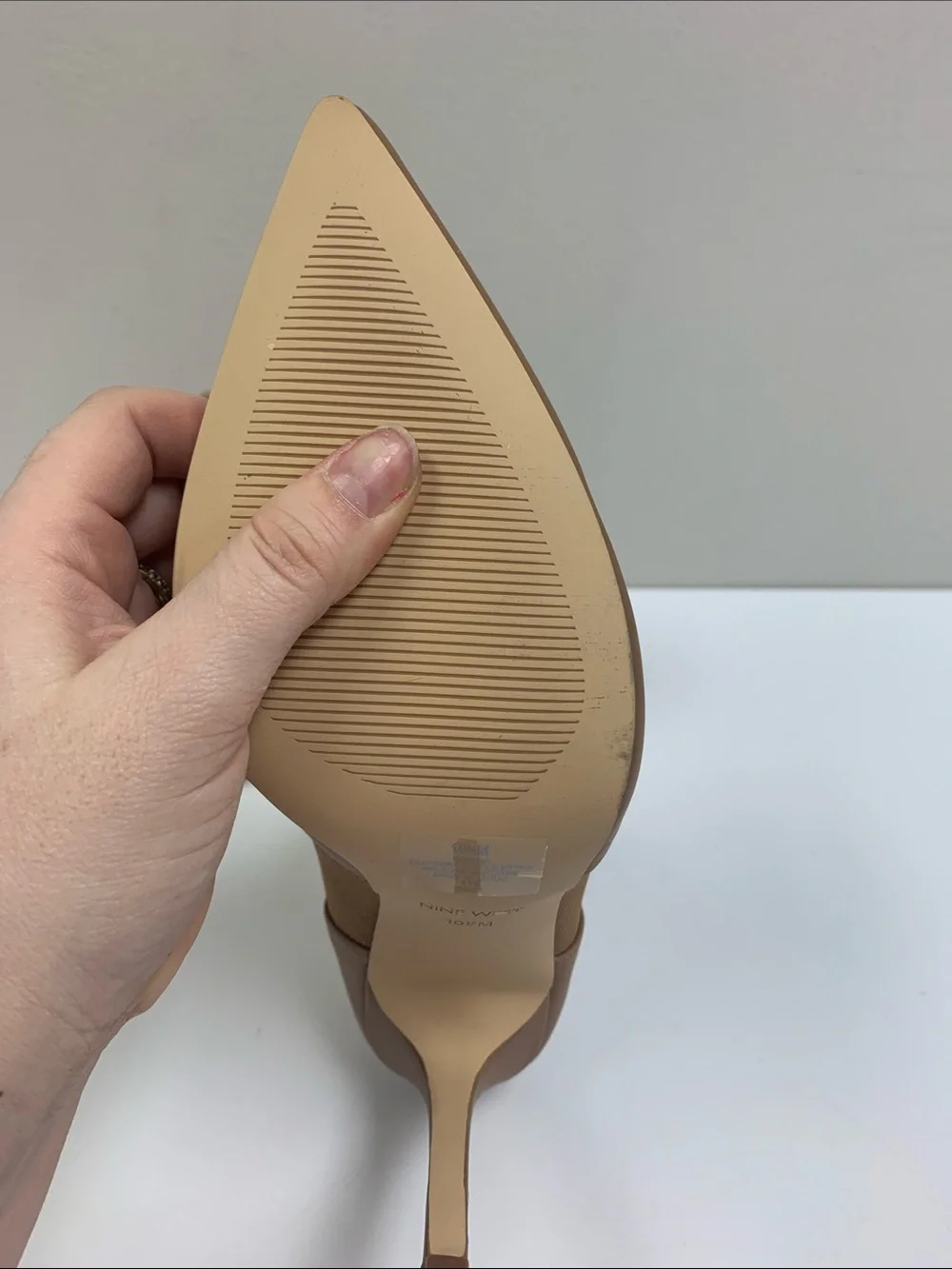 Nine West Tan Pointed-Toe Stiletto Ankle Boots - Picture 3 of 6